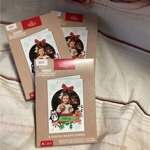 Make your own photo Christmas cards-3 boxes of 6 (18 total)-NEW